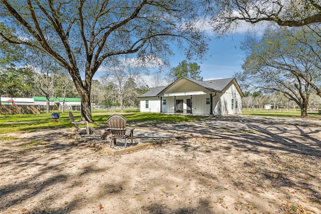 exterior space with fence