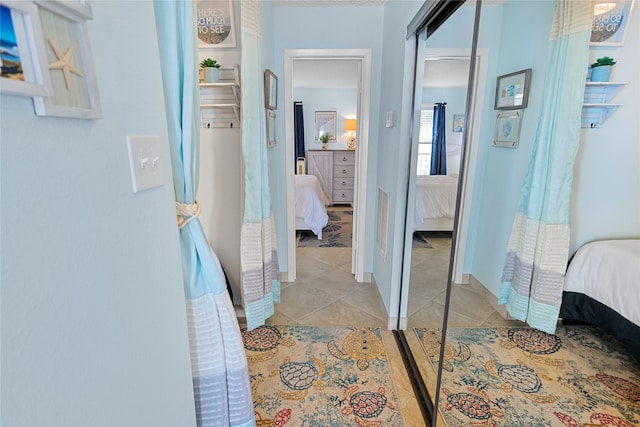 full bathroom with tile patterned flooring, visible vents, and ensuite bathroom