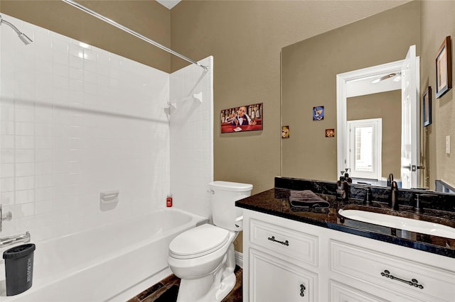 7419 Place Vendome, Spring, TX 77379 - full bathroom with vanity, toilet, and shower / tub combination