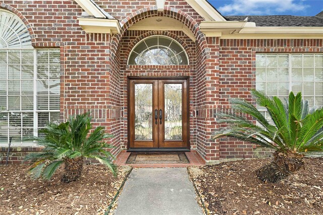 7419 Place Vendome, Spring, TX 77379 - entrance to property with french doors and brick siding