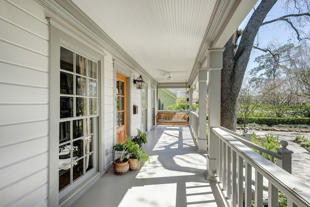 balcony with a porch