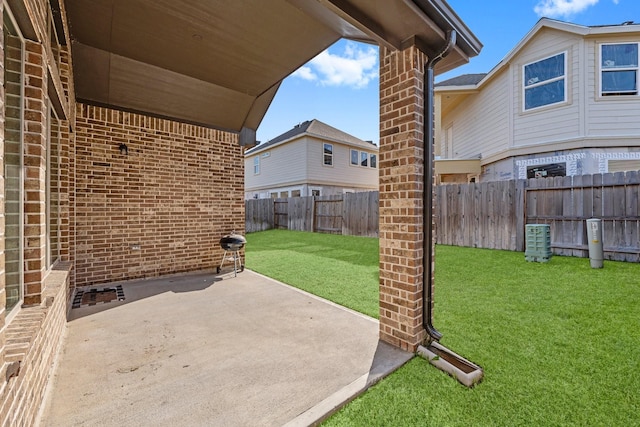 view of patio / terrace featuring a fenced backyard