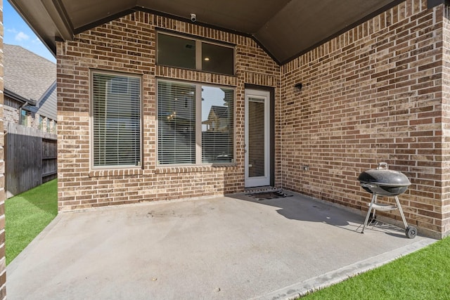 view of patio / terrace featuring grilling area