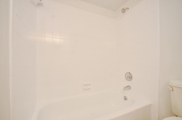 full bath featuring shower / bath combination and toilet