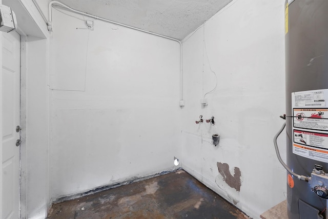 interior space featuring water heater