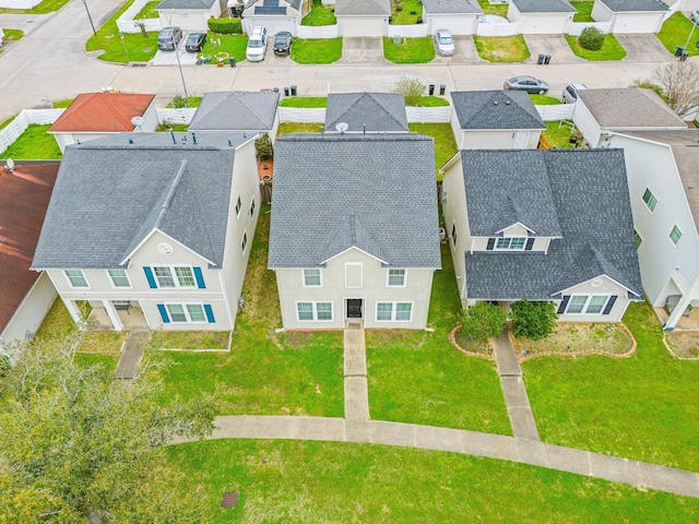 drone / aerial view featuring a residential view