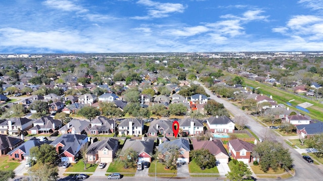 birds eye view of property featuring a residential view