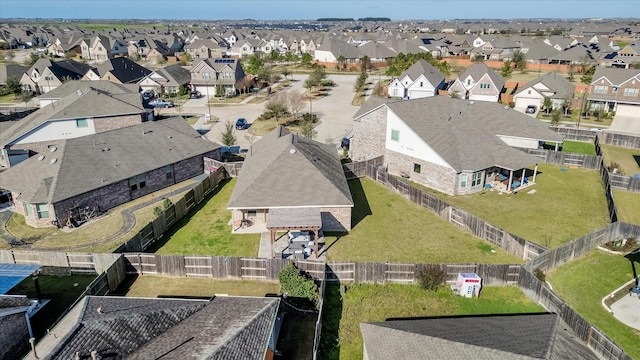 bird's eye view with a residential view