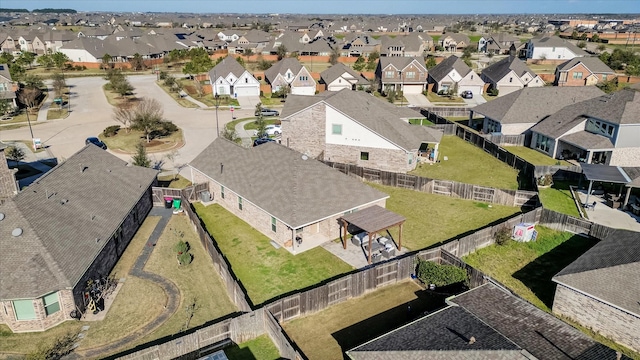 drone / aerial view featuring a residential view