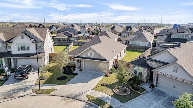 birds eye view of property featuring a residential view