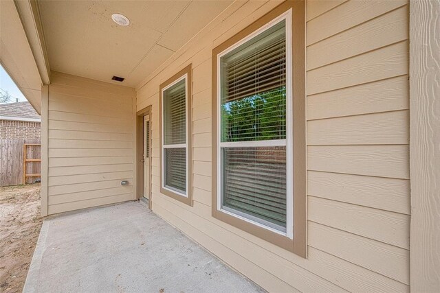 view of patio / terrace with fence