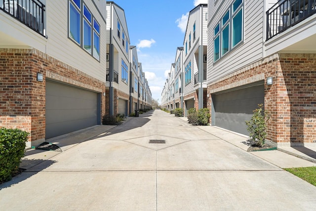 view of road featuring a residential view