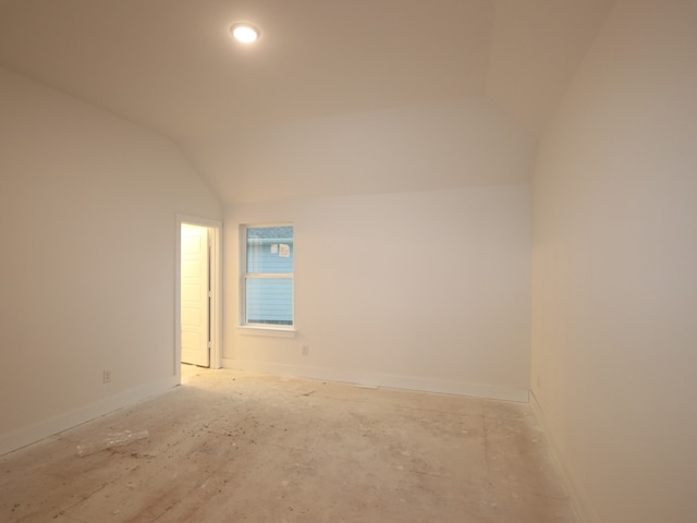 8518 Pier Cove Dr, Cypress, TX 77433 - unfurnished room with baseboards and vaulted ceiling