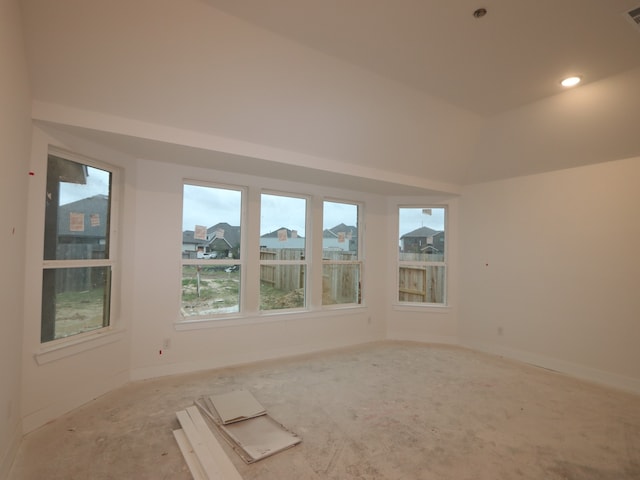 8518 Pier Cove Dr, Cypress, TX 77433 - carpeted spare room with baseboards and recessed lighting