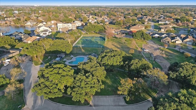 drone / aerial view featuring a residential view