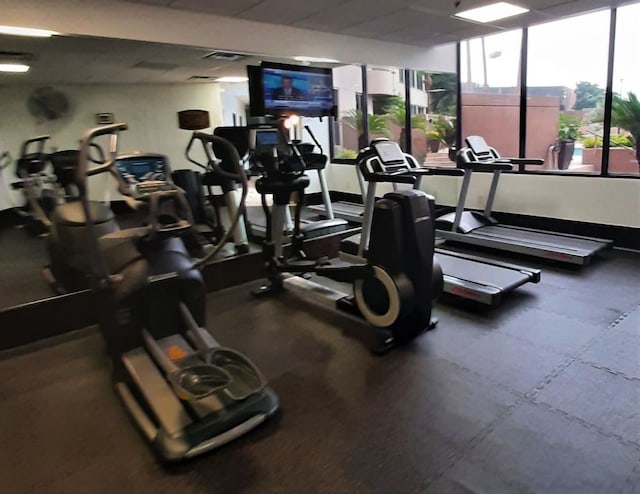 view of exercise room