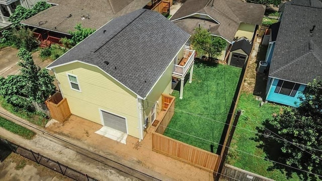 bird's eye view featuring a residential view