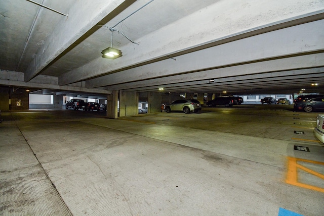 view of parking deck