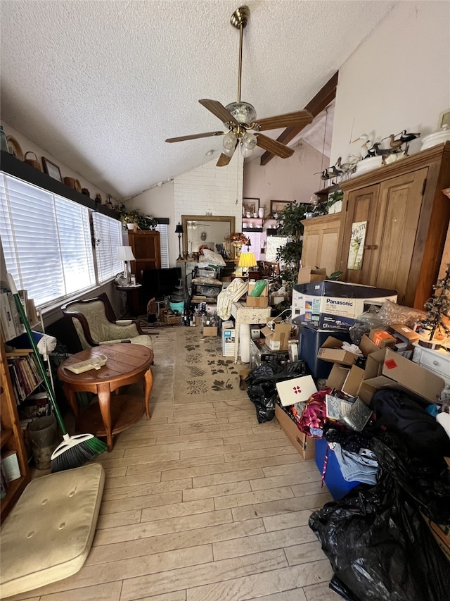 storage with a ceiling fan