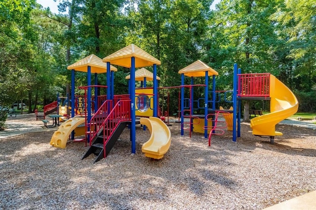 view of community jungle gym