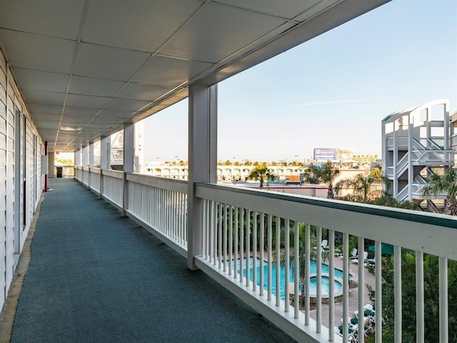 view of balcony