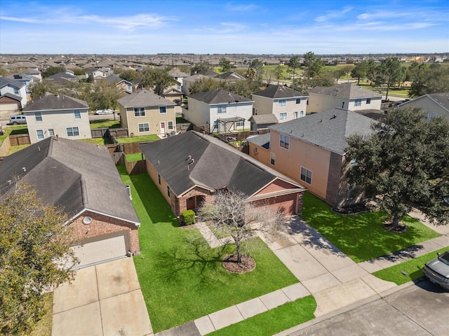 drone / aerial view featuring a residential view