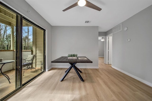 3500 Tangle Brush Dr Unit 142, Spring, TX 77381 - interior space with a ceiling fan, light wood-type flooring, and baseboards