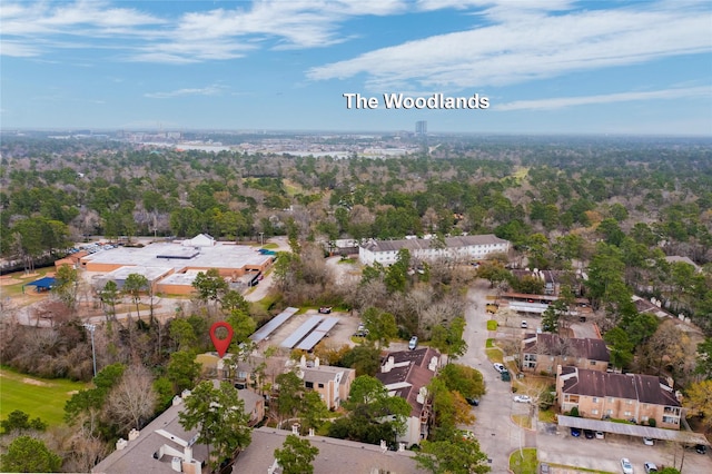 bird's eye view with a residential view