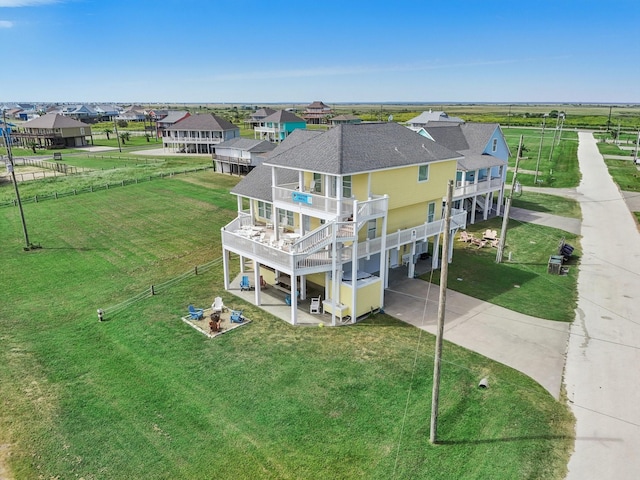 birds eye view of property featuring a residential view