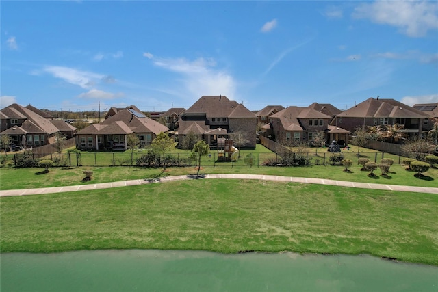 property view of mountains featuring a residential view