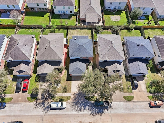 drone / aerial view featuring a residential view