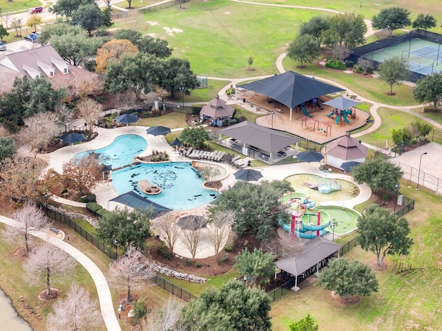 birds eye view of property