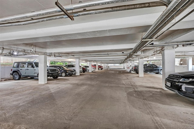 view of parking deck