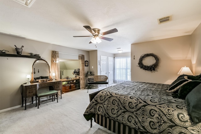 31331 Polaris Blvd, Tomball, TX 77375 - bedroom with carpet floors and a ceiling fan
