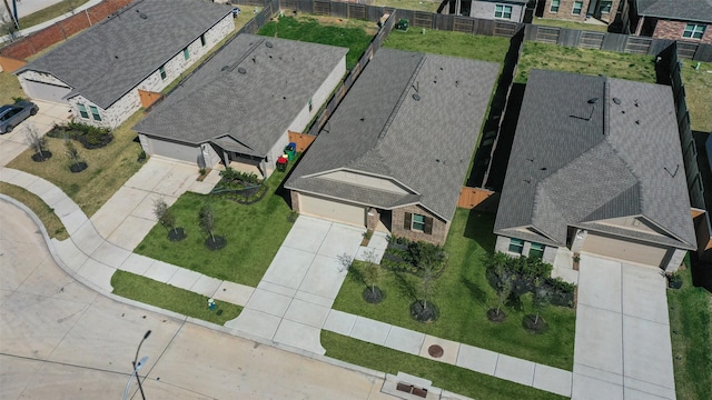 birds eye view of property featuring a residential view