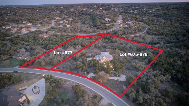 359 Cambridge Dr, New Braunfels, TX 78132 - birds eye view of property featuring a view of trees