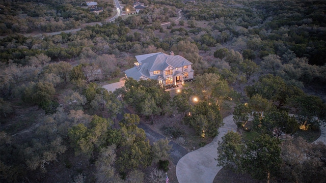 359 Cambridge Dr, New Braunfels, TX 78132 - bird's eye view featuring a forest view