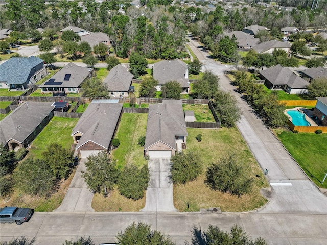 drone / aerial view featuring a residential view