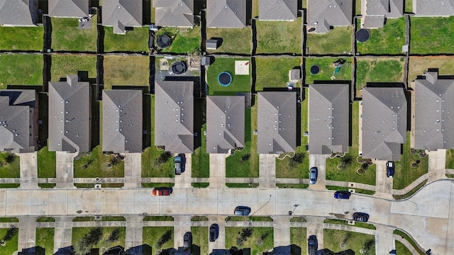 aerial view featuring a residential view