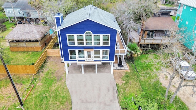 birds eye view of property