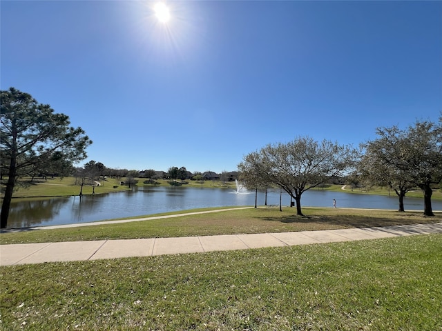 view of water feature