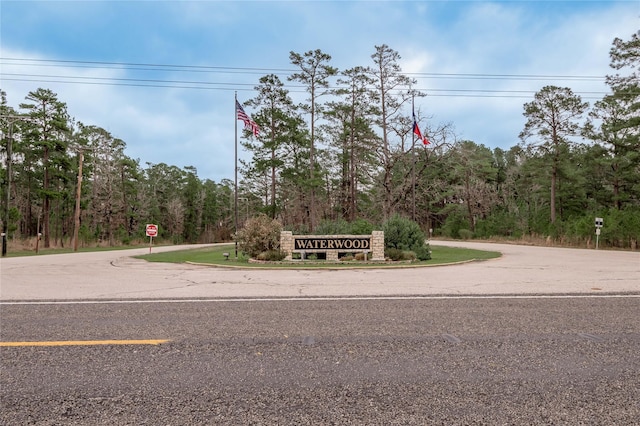 view of road with traffic signs