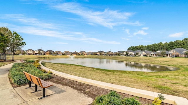 view of water feature featuring a residential view