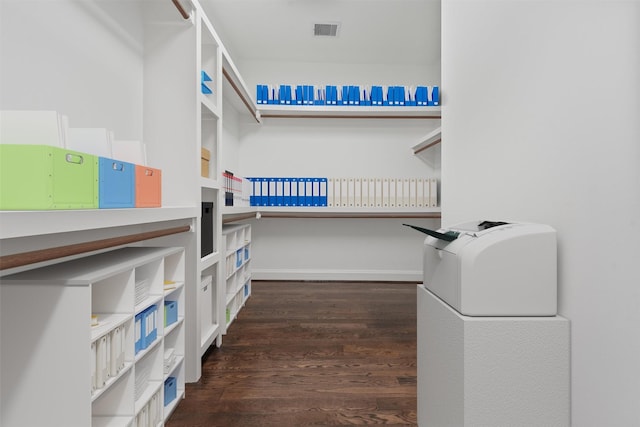 1214 Heights Blvd, Houston, TX 77008 - spacious closet featuring visible vents and wood finished floors