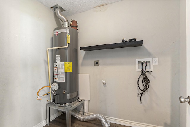 utilities featuring gas water heater