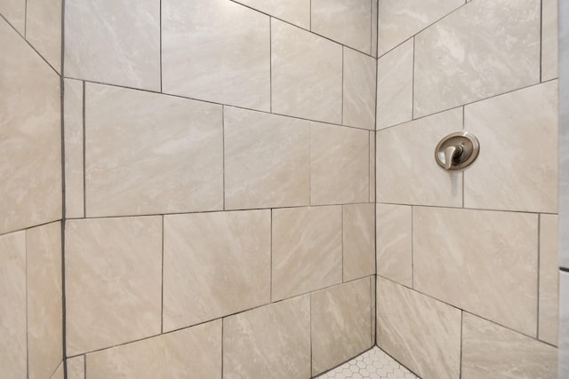 details with tiled shower