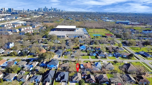 bird's eye view with a residential view