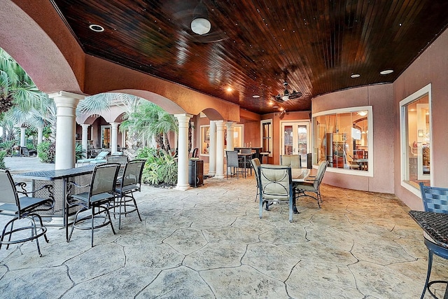 view of patio / terrace with outdoor dining area