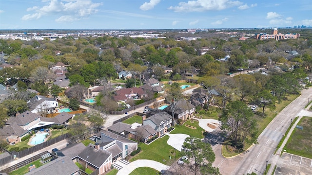 drone / aerial view featuring a residential view