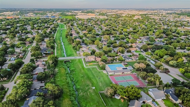 drone / aerial view featuring a residential view